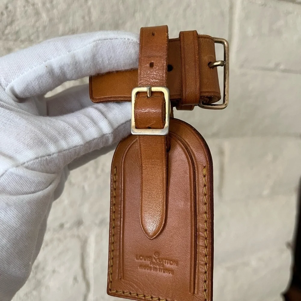 Louis Vuitton Luggage Tag with Poignet EUC Vintage Authenticity Guarantee